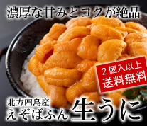 えぞばふん生うに